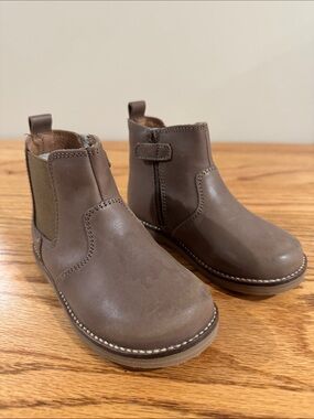 Jamie Kay Kids Brown Leather Chelsea Boots - Comfortable Slip-On Style